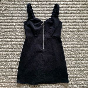 Topshop Black Denim Dress